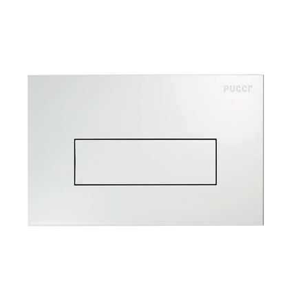 Pucciplast - Placca Sara 330x180 mm spessore 12 mm Con Telaio + Sportello - Colore: Bianco