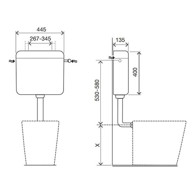 Oli - Cassetta esterna a zaino con pulsante pneumatico esterno modello Topazio Pneumatica - Bianco