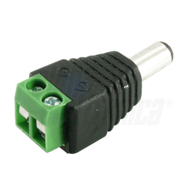 Alpha Elettronica - Adattatore da spina DC ø5,5-2,1 mm a morsetto
