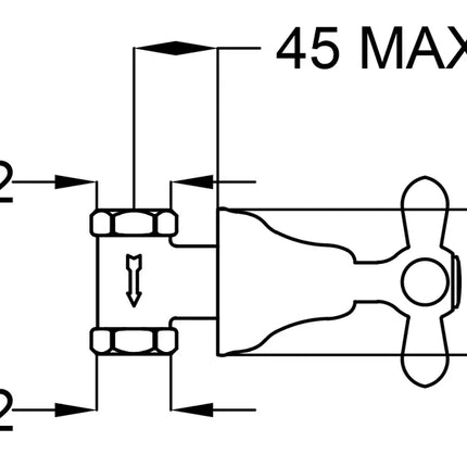Teorema - Rubinetto Ad Incasso - Serie: Daisy - Colore: Cromato - Articolo: 7000011004