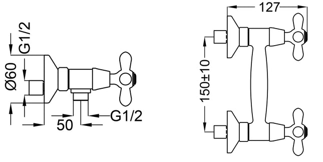Teorema - Gruppo Doccia Esterno - Serie: Daisy - Colore: Bronzato - Articolo: 70298Gg004