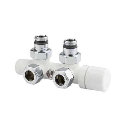 Arteclima - Valvola Mono-Bitubo da 1/2" Sinistra 24x19 Bianco-Cromo