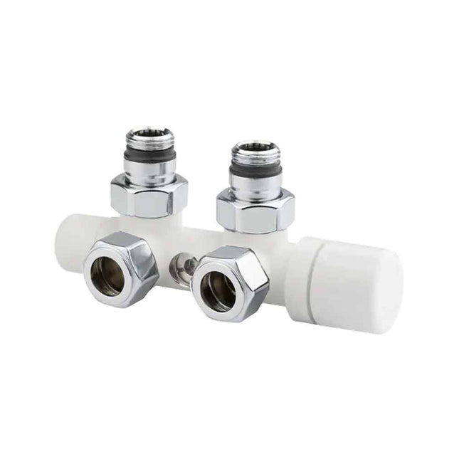 Arteclima - Valvola Mono-Bitubo da 1/2" Sinistra 24x19 Bianco-Cromo