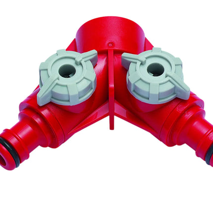 Ipierre - Attacco A Rubinetto 3/4" Con Valvole A Sfera E Innesti 2 Vie