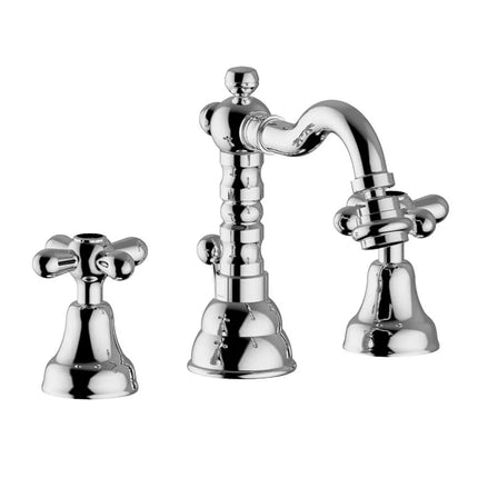 Teorema - Batteria Bidet Tre Fori Con Canna - Serie: Daisy - Colore: Cromato - Articolo: 70419110X4