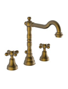 Teorema - Batteria Lavabo Tre Fori - Serie: Daisy - Colore: Bronzato - Articolo: 70315Gg0S4