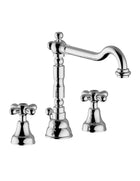 Teorema - Batteria Lavabo Tre Fori - Serie: Daisy - Colore: Cromato - Articolo: 70315110X4