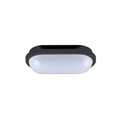 Beghelli - Plafoniera Led Ovale 20W 230V - Bianco Naturale - Colore: Nero