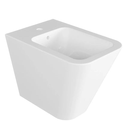 Azzurra - Bidet Filo Parete Porcellana Bianco - Serie: Build