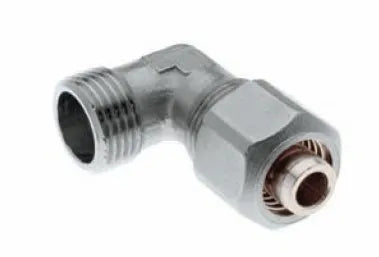 Gomito/Raccordo Curvo Maschio 3/4" Ø20 Multistrato A Stringere Completo Di Kit