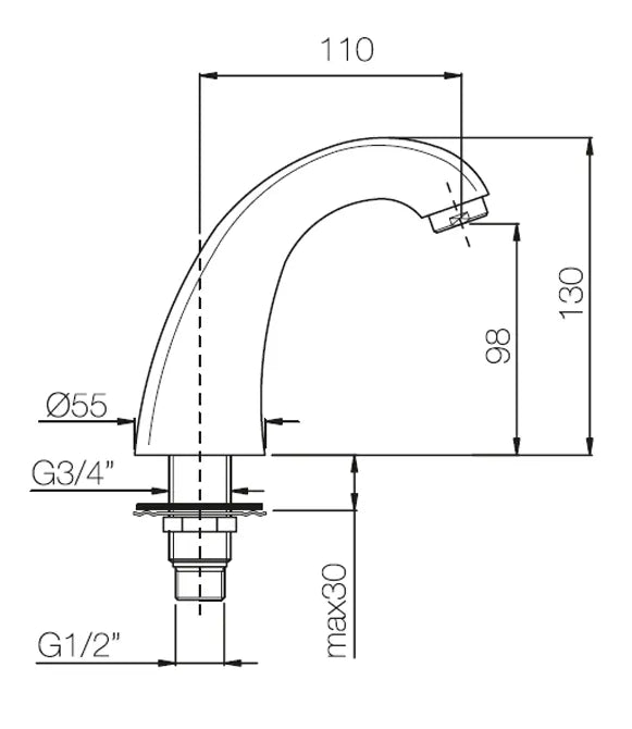 Porta&Bini - Bocca Di Erogazione Lavabo
