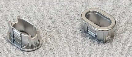 Borchia Ovale Piccola Cromo