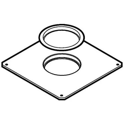 Geberit - Bordo Piatto In Rame Stagnato 25x25 Cm Per Sifone A Pavimento