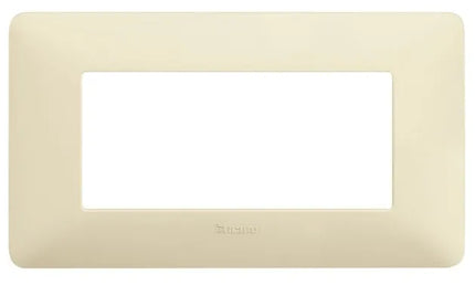 Bticino - Placca 4 Moduli Avorio - Serie: Matix