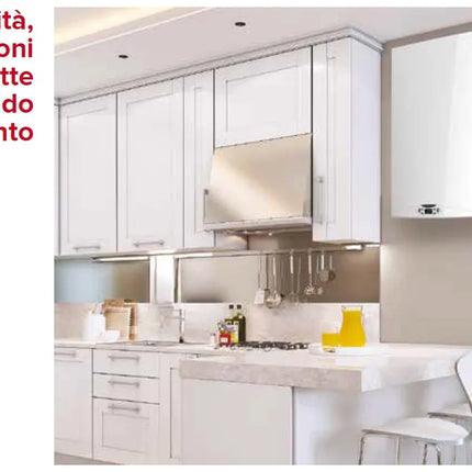 Ariston - Hs Premium Eu 30 Caldaia A Condensazione Per Interno/Esterno A Tiraggio Forzato 30 Kw Alimentazione Metano Con Kit Fumi (Caldaia E Kit Fumi) - Articolo: 3301326