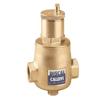 Caleffi - Disaeratore Con Scarico 1" (Femmina-Femmina) In Ottone "Discal"