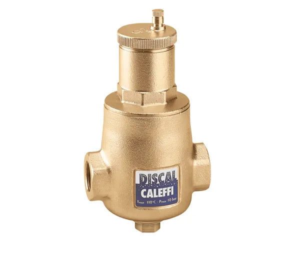 Caleffi - Disaeratore Con Scarico 1" (Femmina-Femmina) In Ottone "Discal"