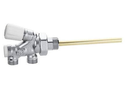 Caleffi - Valvola Termo 3/4" Per Comandi Termostatici Ed Elettrotermici Per Impianto Monotubo, Trasformabile Per Impianto Bitubo