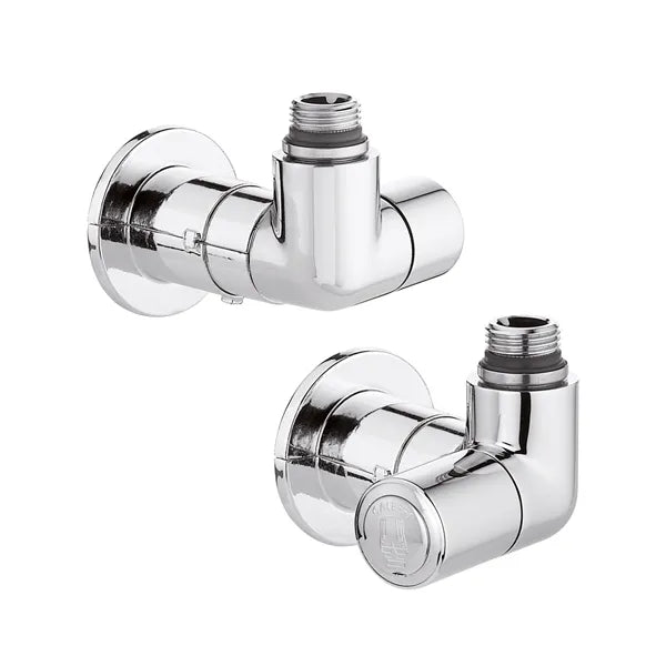 Caleffi - Valvola Termo + Detentore 1/2" - Versione: Destra - Colore: Cromo