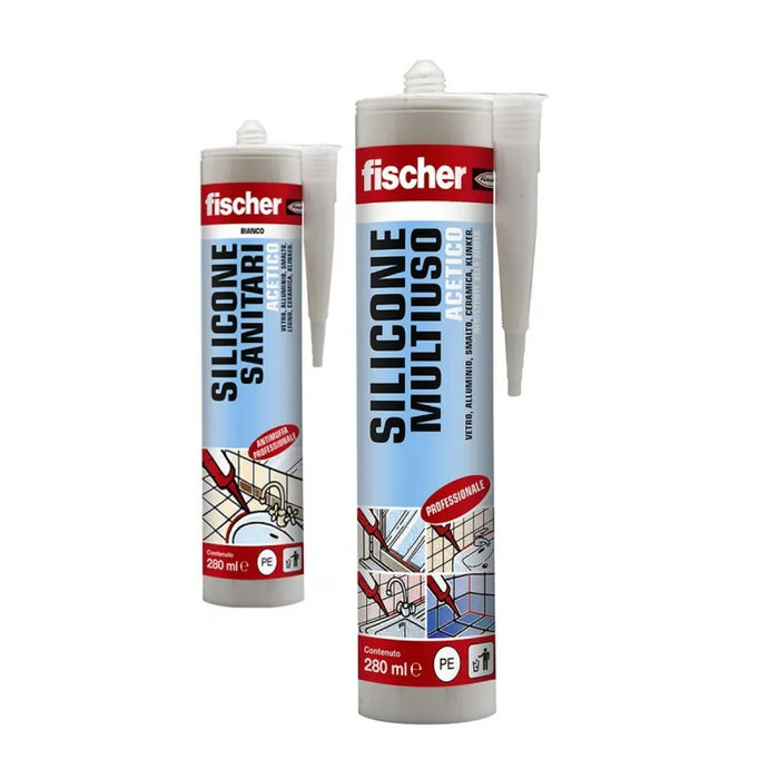 Fischer - Silicone Acetico Bianco 280 Ml