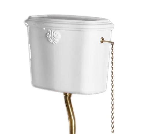 Azzurra - Cassetta Alta Con Coperchio In Porcellana Colore Bianco - Serie: Jubilaeum (Senza Meccanismo)