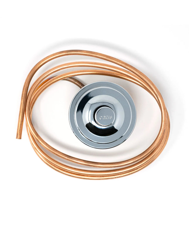 Catis - Pulsante Per Batteria Di Scarico Con Tubetto Da 145 Cm