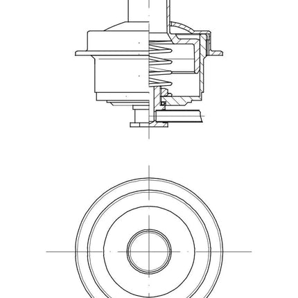 Catis - Pulsante Per Batteria Di Scarico Con Tubetto Da 145 Cm