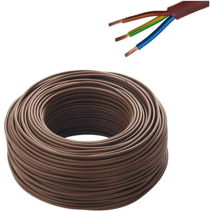 Cavo/Tubo Elettrico 3X1,5 Mm - Colore: Marrone O Grigio