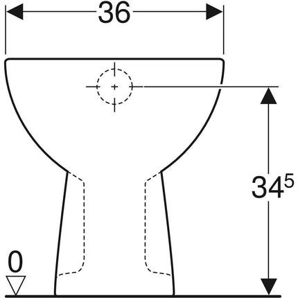 Geberit/Pozzi-Ginori - Vaso scarico a pavimento in ceramica - Serie: Colibrì