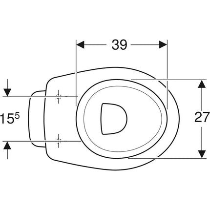 Geberit/Pozzi-Ginori - Vaso scarico a pavimento in ceramica - Serie: Colibrì