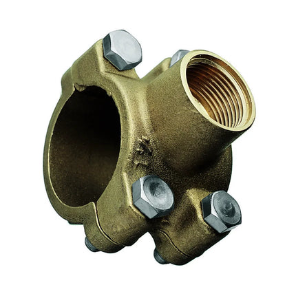 Ipierre - Collare Di Presa Rapida D'Acqua In Ottone Per Tubo 1"1/2 - Uscita 3/4" Femmina