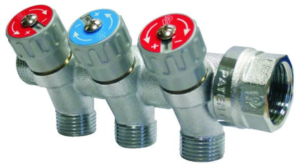 Collettore Per Sanitari Inclinato 3/4" 6 Vie Da 1/2"