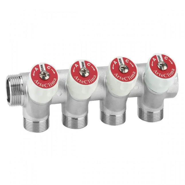 Arteclima - Collettore Inclinato Sanitari 3/4" 2 Vie Per Kit 24X19