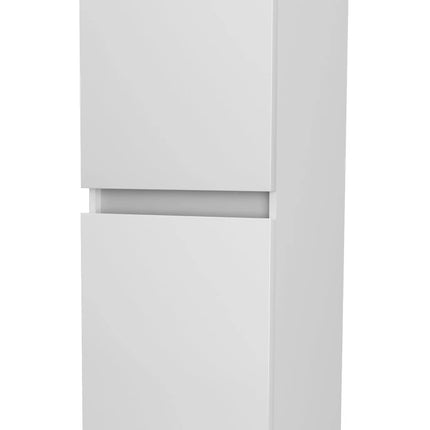 Savinidue - Mobile Colonna Sospesa Con 2 Ante Destre In Kit Da Montare - Bianco Lucido