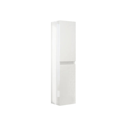 Savinidue - Colonna Sospesa H.138 Cm L.31,5 Cm - P.33,5Cm Due Ante Dx - Colore: Bianco Lucido
