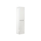 Savinidue - Colonna Sospesa H.138 Cm L.31,5 Cm - P.33,5Cm Due Ante Dx - Colore: Bianco Lucido