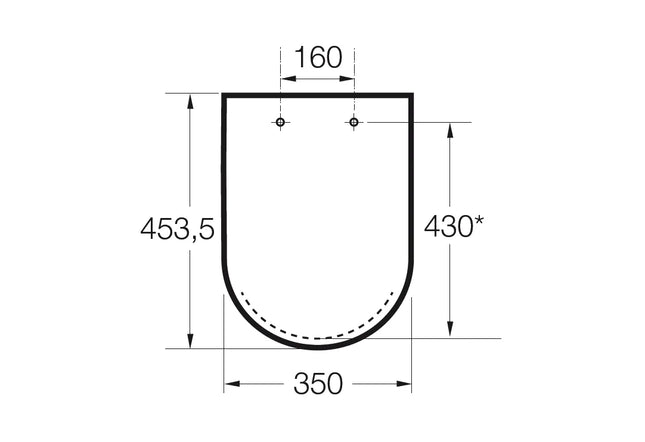 Roca - Coprivaso Termoindurente Frizionato Bianco - Serie: The Gap
