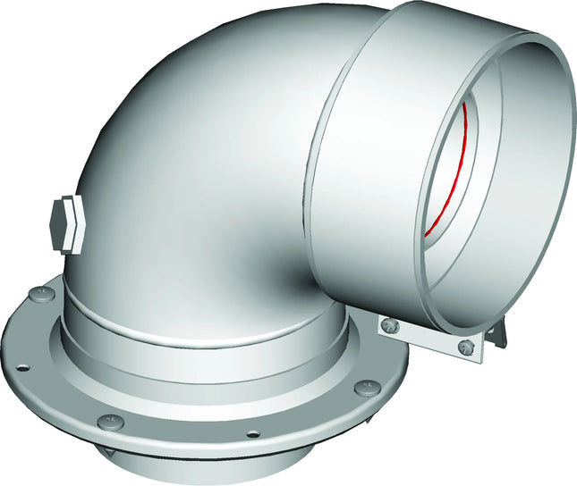 Ati Di Mariani & C. - Curva Coassiale Ø60/100 Con Prelievo 90° Cosmogas Starclima