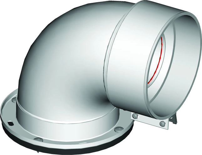 Ati Di Mariani & C. - Curva Coassiale Ø60/100 Con Prelievo 90° Ferroli