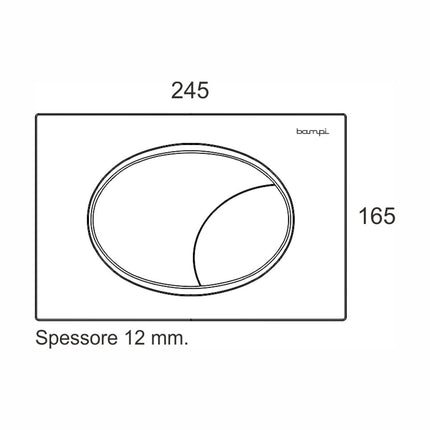 Bampi - Placca Flow Per Cassetta Bsilent - Colore: Bianco