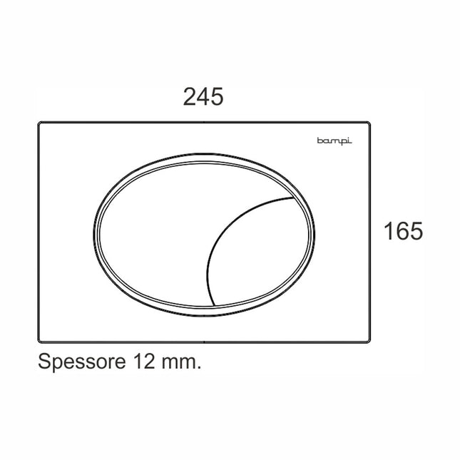 Bampi - Placca Flow Per Cassetta Bsilent - Colore: Bianco