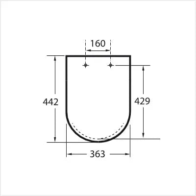 Roca - Coprivaso Termoindurente Bianco - Serie: Debba