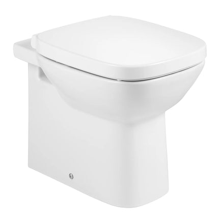 Roca - Vaso Filo Parete Porcellana Bianco - Serie: Debba (Senza Coprivaso)