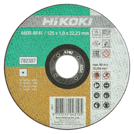 Hikoki - Disco Abrasivo Per Ferro Ø115 Con Spessore Da 1 Mm