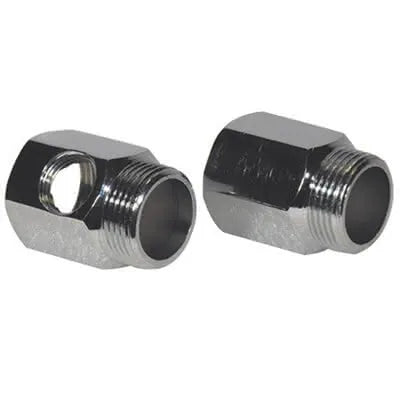 Remer - Coppia Distanziali 3/4" (1 Con Foro - 1 Chiuso) Per Gruppo A Muro