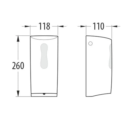 Dmp - Sanisoap Sbt Dispenser Distributore Elettronico 1 Litro Di Sapone Disinfettante A Batterie