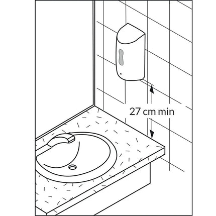 Dmp - Sanisoap Sbt Dispenser Distributore Elettronico 1 Litro Di Sapone Disinfettante A Batterie
