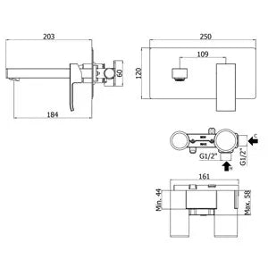 Paffoni - Miscelatore Lavabo Con Piletta A Saltello da 1" 1/4 - Serie: Elle - Colore: Cromato