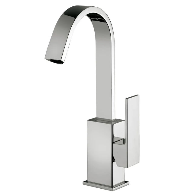 Paffoni - Miscelatore Lavabo Cromato Con Canna Orientabile E Scarico Automatico 11/4" - Serie: Elle
