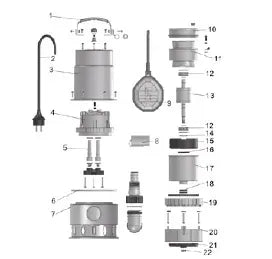 Elettropompa Sommersa In Acciaio Inox Per Acque Sporche Da 1 Hp